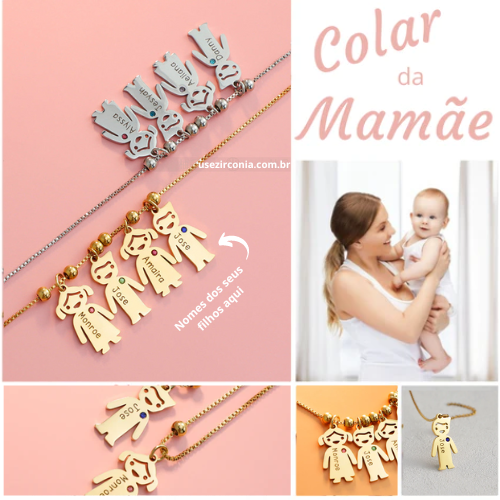 Collier « Trésors de maman » – Les êtres chers de votre vie, toujours près de votre cœur