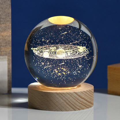 Lampe 3D Solaire Galaxie