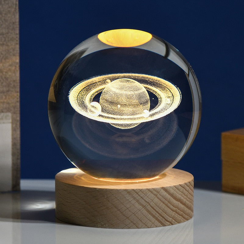 Lampe 3D Solaire Galaxie