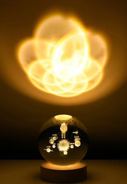 Lampe 3D Solaire Galaxie