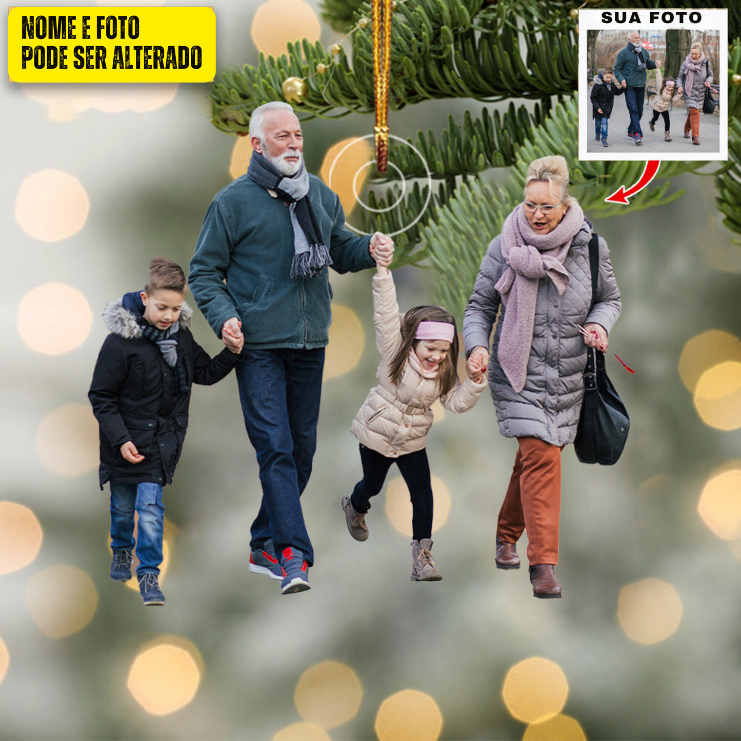 Personalize seu enfeite de foto para o Natal - Tenha um Natal Mágico