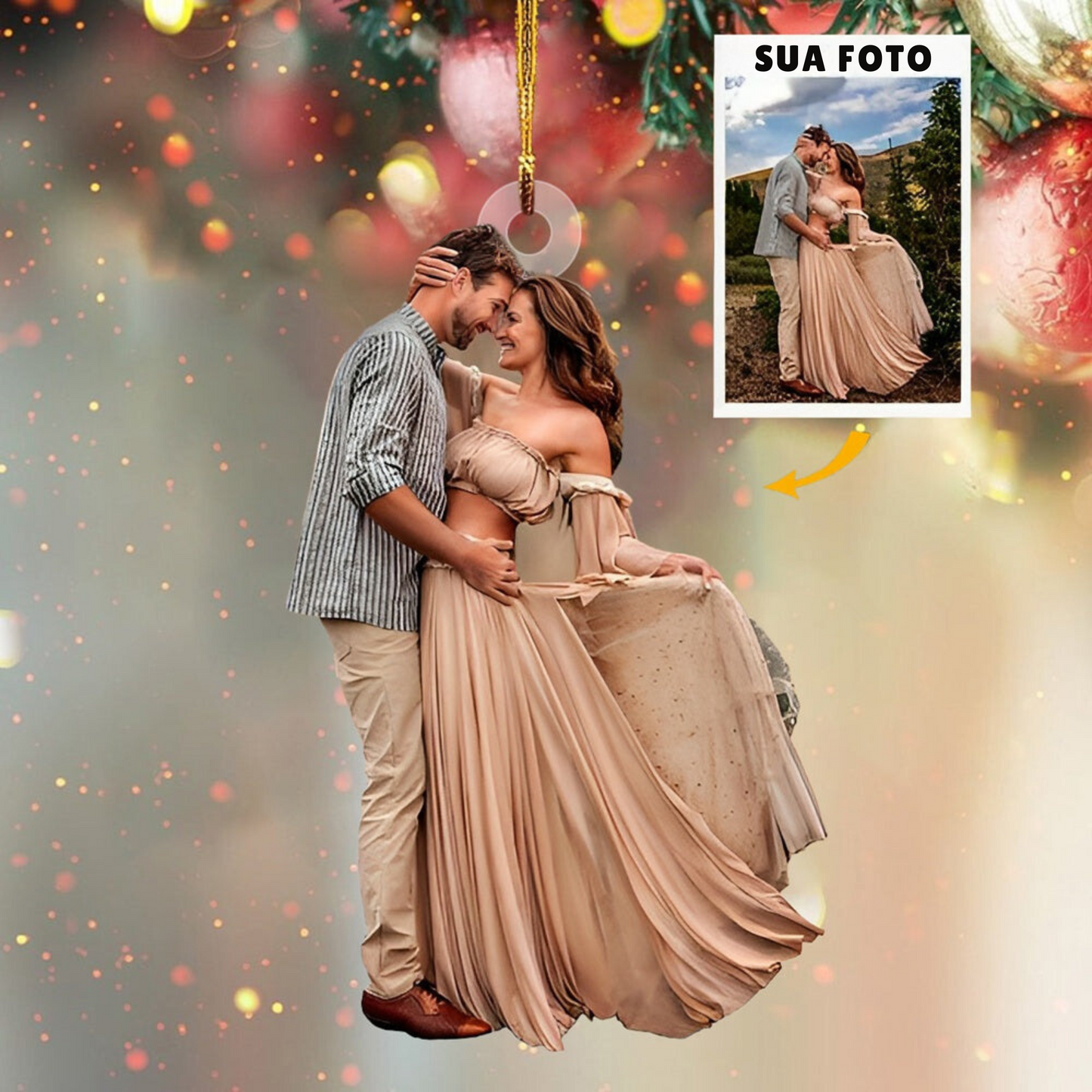 Personalize seu enfeite de foto para o Natal - Tenha um Natal Mágico