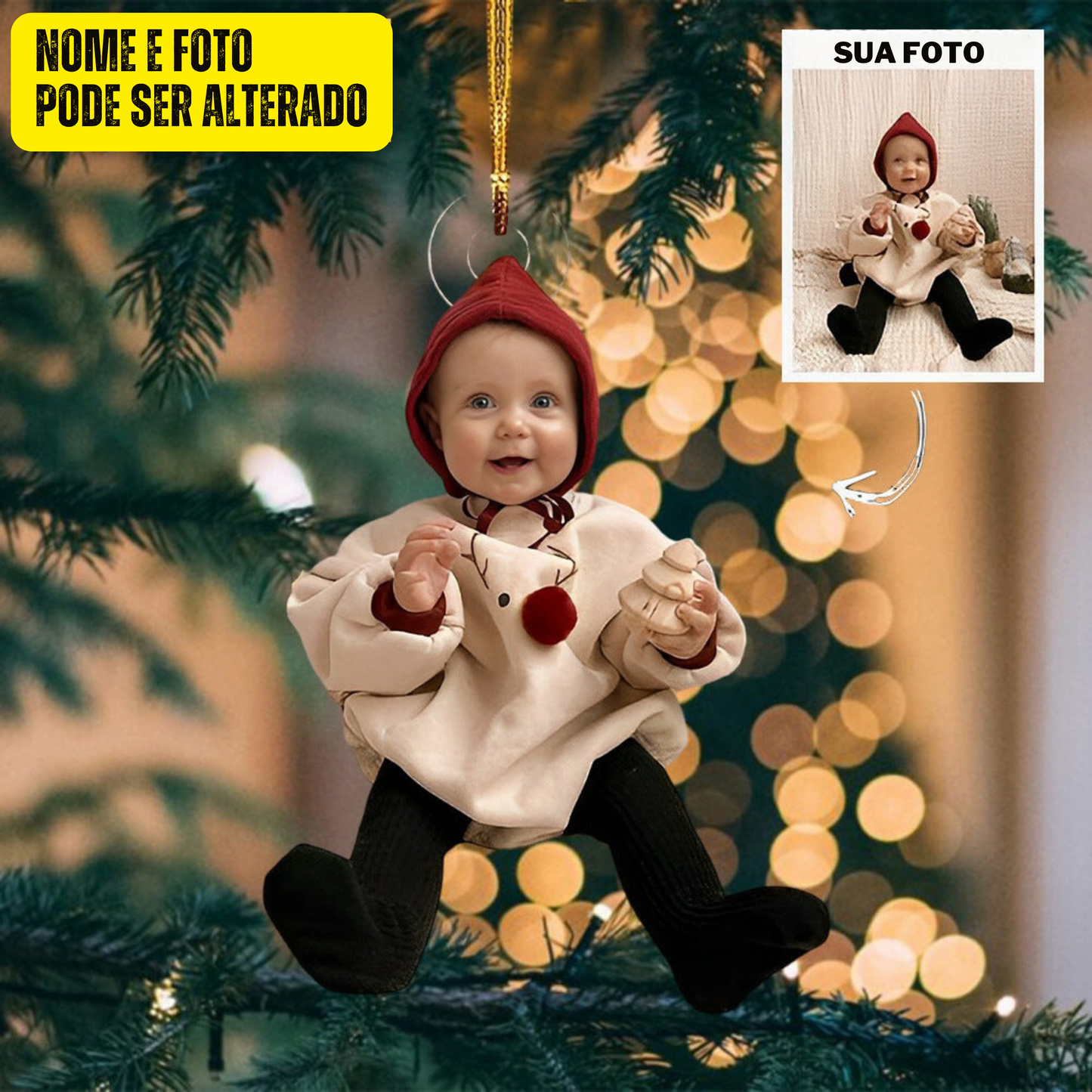 Personalize seu enfeite de foto para o Natal - Tenha um Natal Mágico