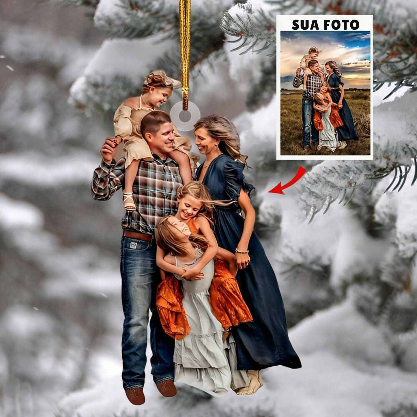 Personalize seu enfeite de foto para o Natal - Tenha um Natal Mágico