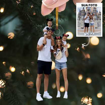 Mi Familia - Adorno de Acrílico con Foto Personalizada - Compra 2 y Llévate 3