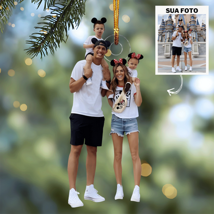 Mi Familia - Adorno de Acrílico con Foto Personalizada - Compra 2 y Llévate 3