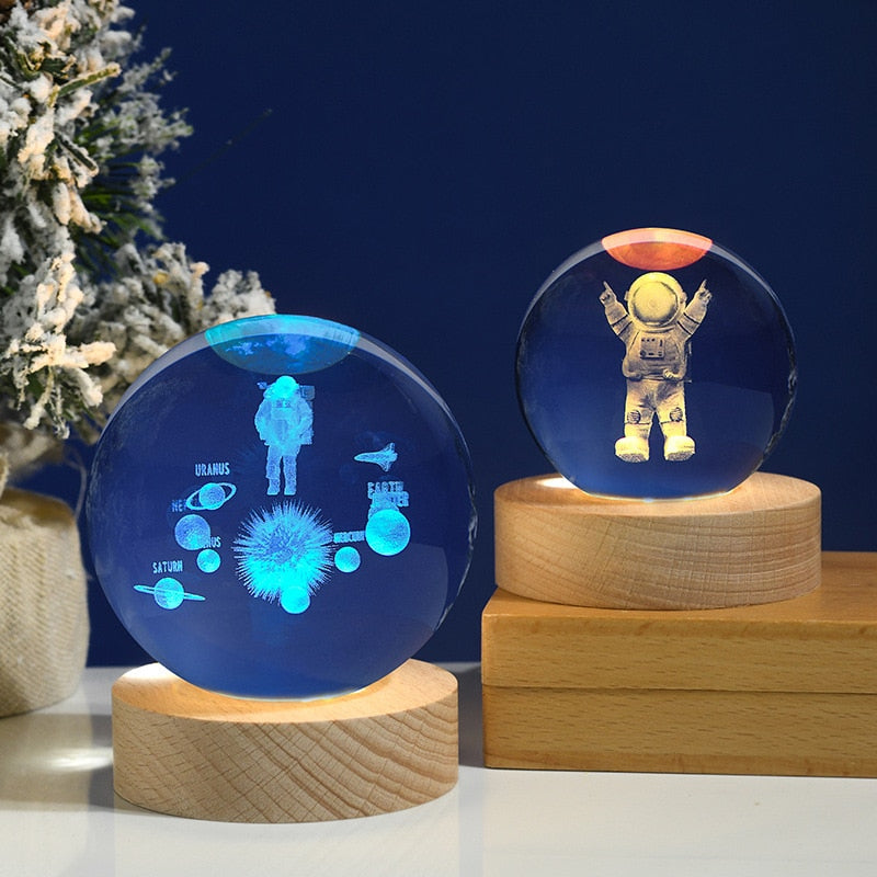 Lampe 3D Solaire Galaxie