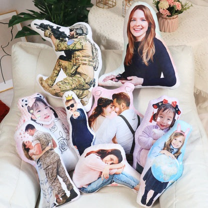 Almohada de Relieve Personalizada con Foto – Un Amor en Forma de Abrazo