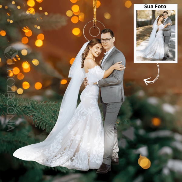 Para siempre nosotros - Adorno de Acrílico con foto personalizada - Compra 2 y Llévate 3 + Envío Gratis