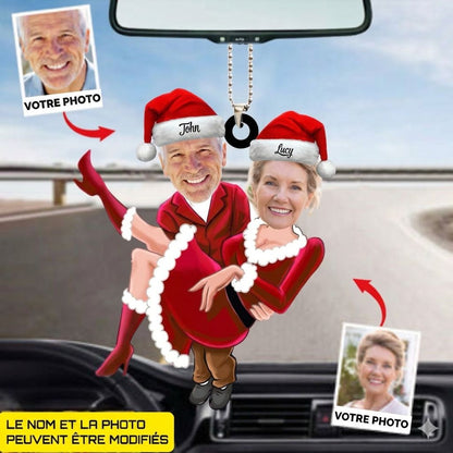 Décoration personnalisée en acrylique pour couple, le cadeau parfait pour les amoureux.