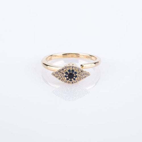 Anillo de ansiedad giratorio de ojo turco