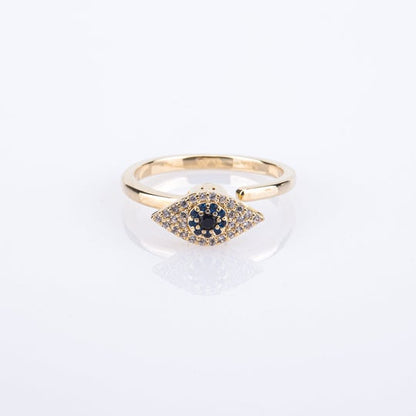 Anillo de ansiedad giratorio de ojo turco