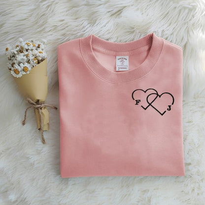 Pull Cœurs Brodés | L'Amour qui Réchauffe