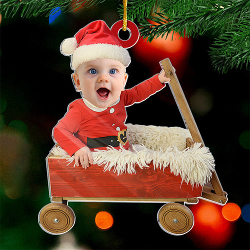 Adorno Personalizado para Árbol de Navidad con Foto - Una Navidad Divertida