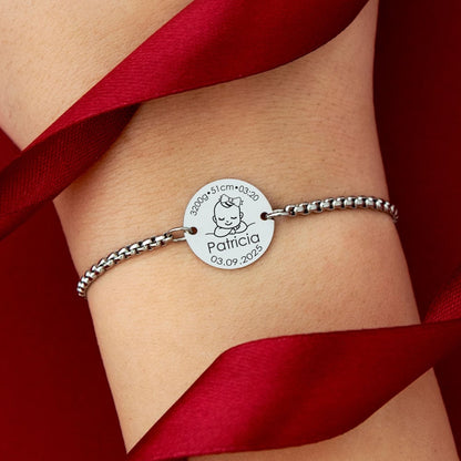 ✨ Pulsera Medalla Personalizada – Un Detalle Que Cuenta Tu Historia