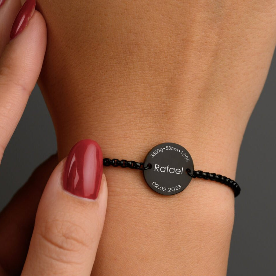 ✨ Pulsera Medalla Personalizada – Un Detalle Que Cuenta Tu Historia