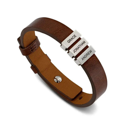 Pulsera Masculina con Nombres Grabados™