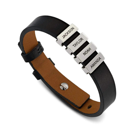 Pulsera Masculina con Nombres Grabados™