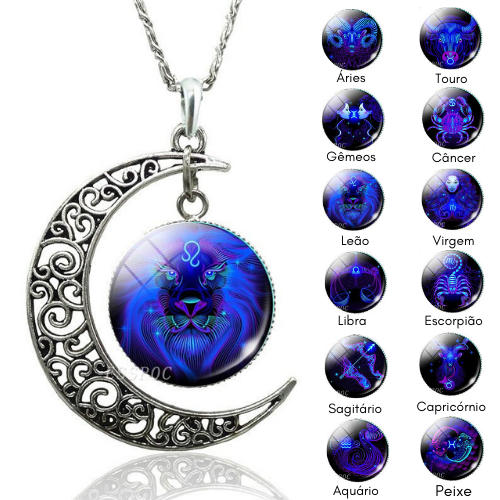 Collar Luna Creciente de Constelación Estelar