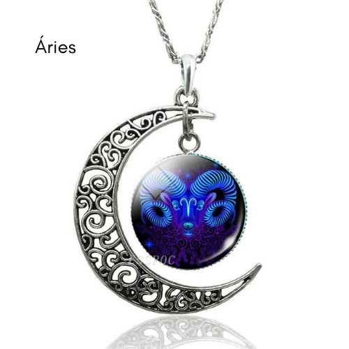 Collar Luna Creciente de Constelación Estelar