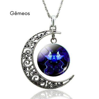 Collar Luna Creciente de Constelación Estelar