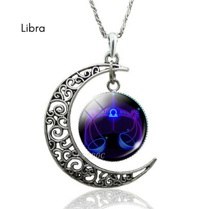 Collar Luna Creciente de Constelación Estelar