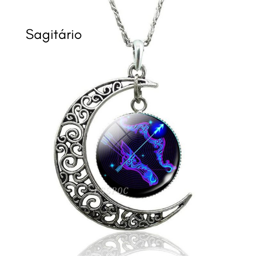 Collar Luna Creciente de Constelación Estelar