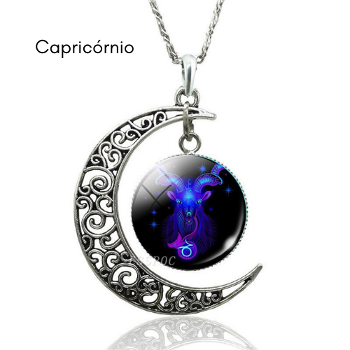 Collar Luna Creciente de Constelación Estelar