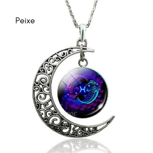 Collar Luna Creciente de Constelación Estelar