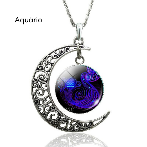 Collar Luna Creciente de Constelación Estelar