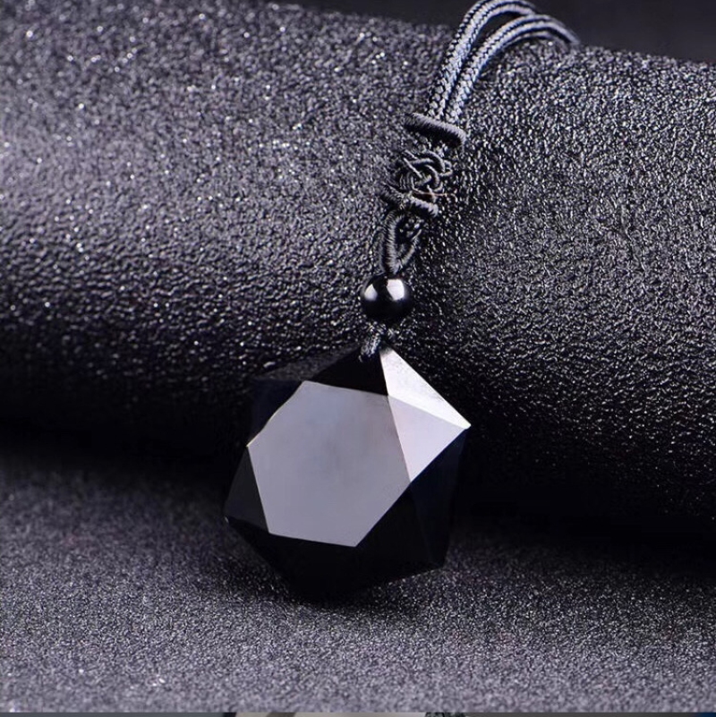Collar de Obsidiana Negra - Fuerza y Protección