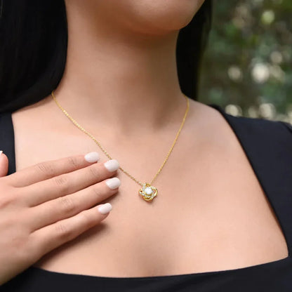 COLLAR DE PLATA 925 CON ROSA Y CARTA - PARA MI AMOR 💝