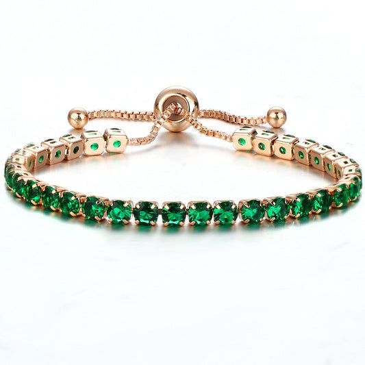 Pulsera de circonita cúbica de lujo