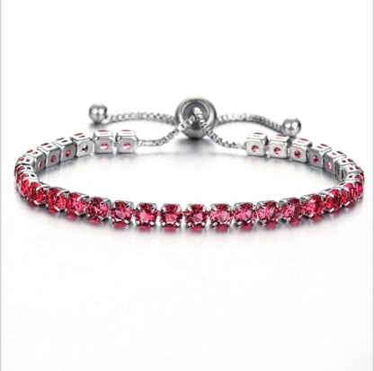 Pulseira De Zircônia Cúbica De Luxo