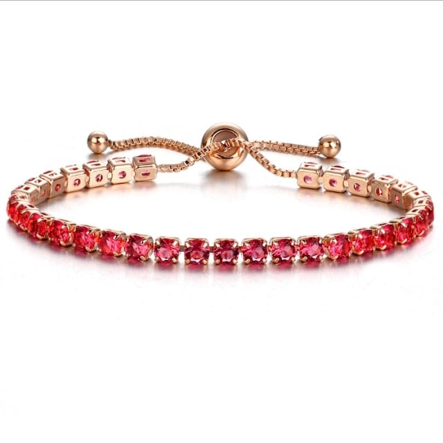 Pulseira De Zircônia Cúbica De Luxo