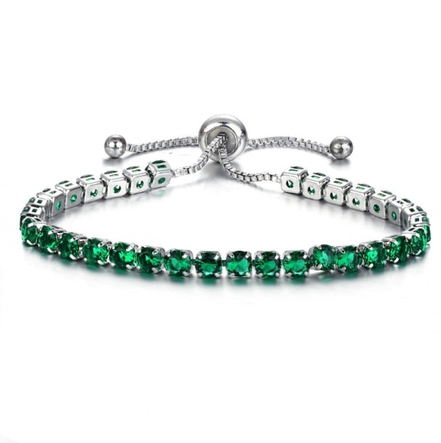 Pulseira De Zircônia Cúbica De Luxo