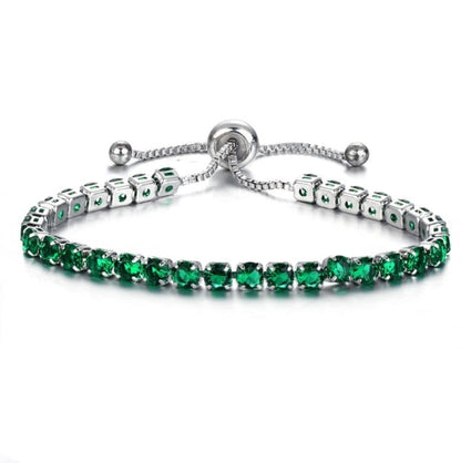 Pulseira De Zircônia Cúbica De Luxo