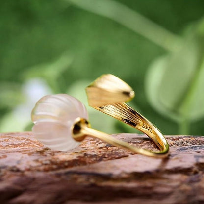 Anillo Flor de Lirios - Plata 925 - Ajustable