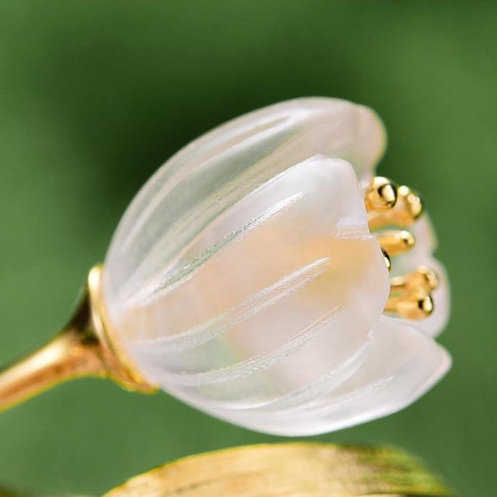 Anillo Flor de Lirios - Plata 925 - Ajustable