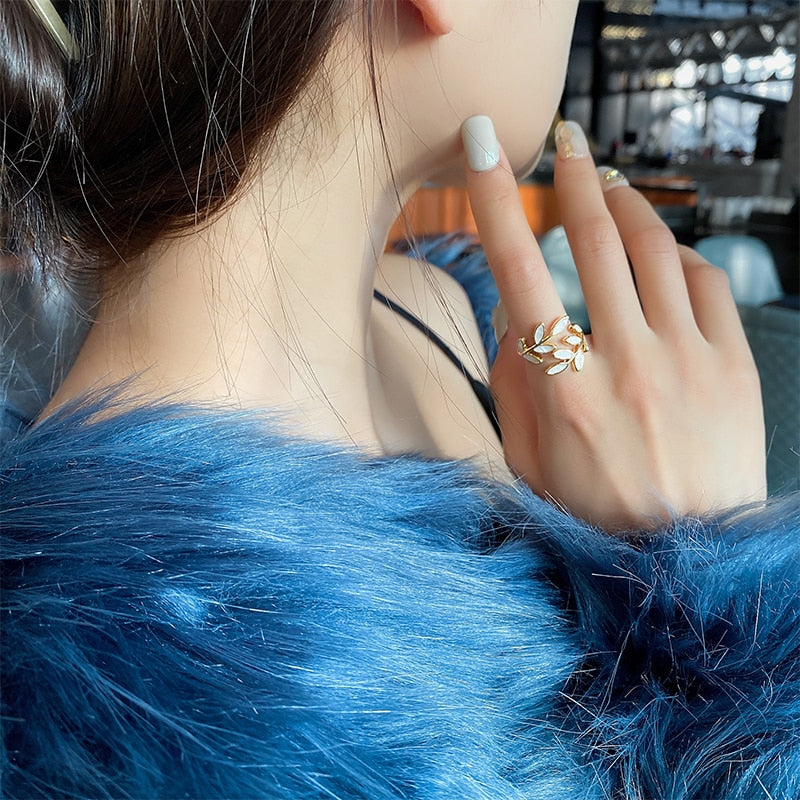 Anillo Hojas