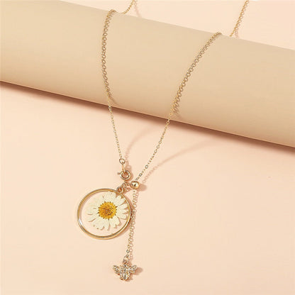 Colgante Abeja con Flor