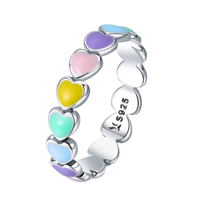 Anillo de arcoíris - Plata 925