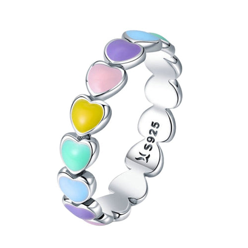 Anillo de arcoíris - Plata 925