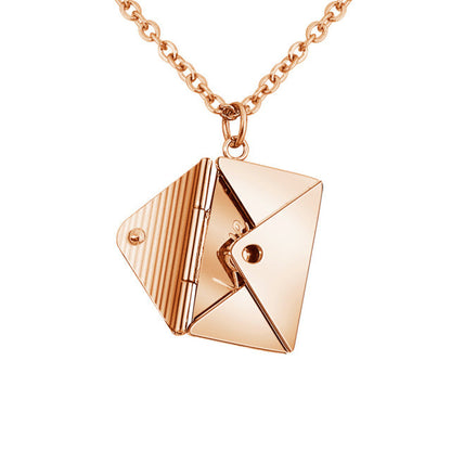 Collier avec Pendentif Enveloppe Personnalisé - Preuve d'Amour