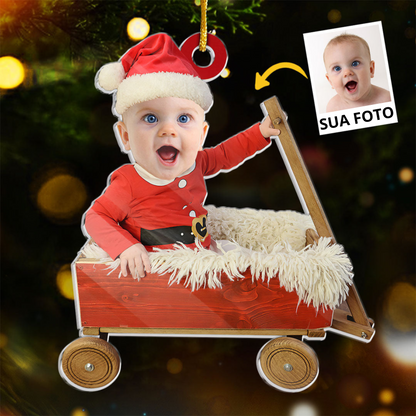 Adorno Personalizado para Árbol de Navidad con Foto - Una Navidad Divertida