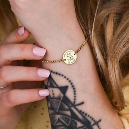 ✨ Pulsera Medalla Personalizada – Un Detalle Que Cuenta Tu Historia